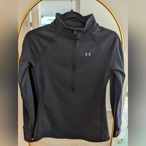 Under Armour Women's Coldgear Base 4.0 1/2 Zip Black XS